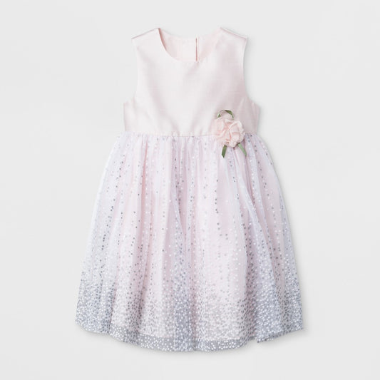 Mia & Mimi Baby Girls' A-Line Dress, Blush Pink 3-6M