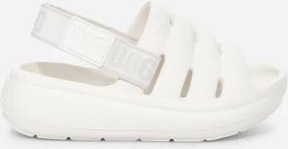 UGG Toddlers' Sport Yeah Eva Sandals in Bright White, Size 7T girl