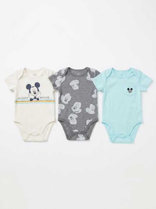 Disney Mickey Mouse Baby boy Bodysuits 3pack 12M