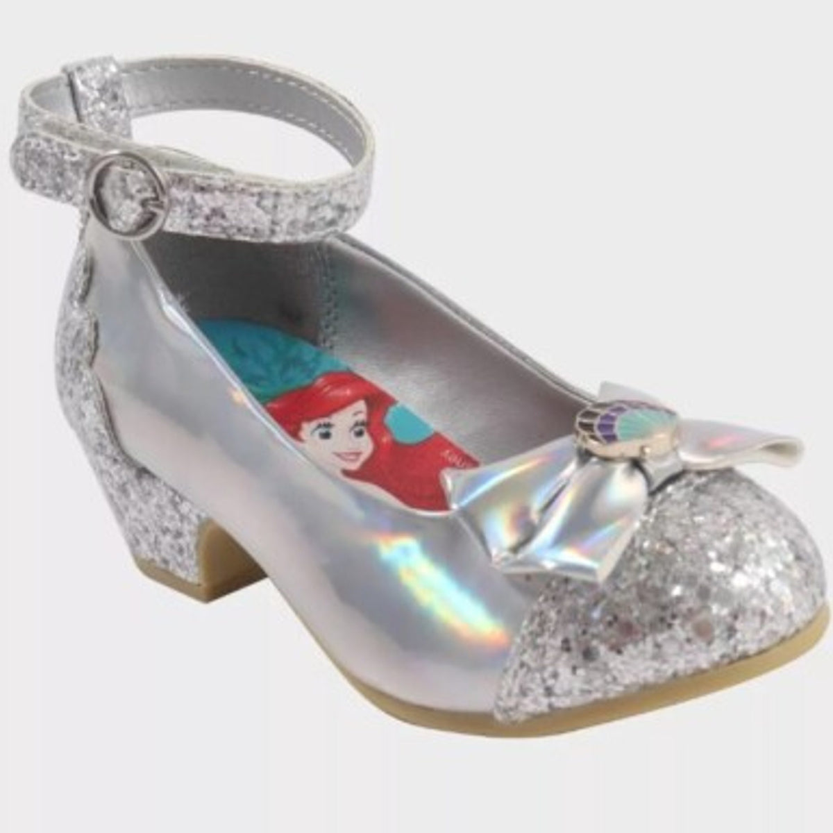 Disney Toddler Girls' Princess Ballet Flats Silver 9T