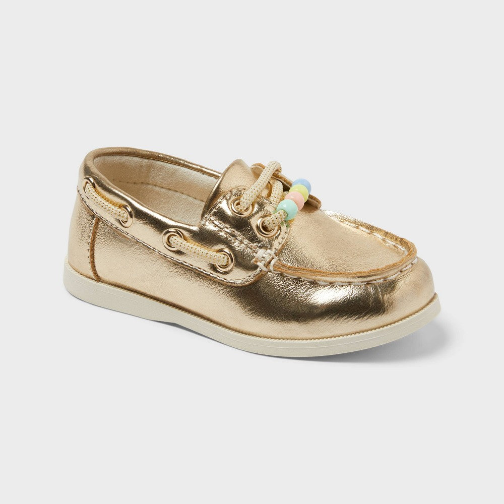 Cat & Jack Toddler Hampton Boat Shoes Gold 9T - Boys