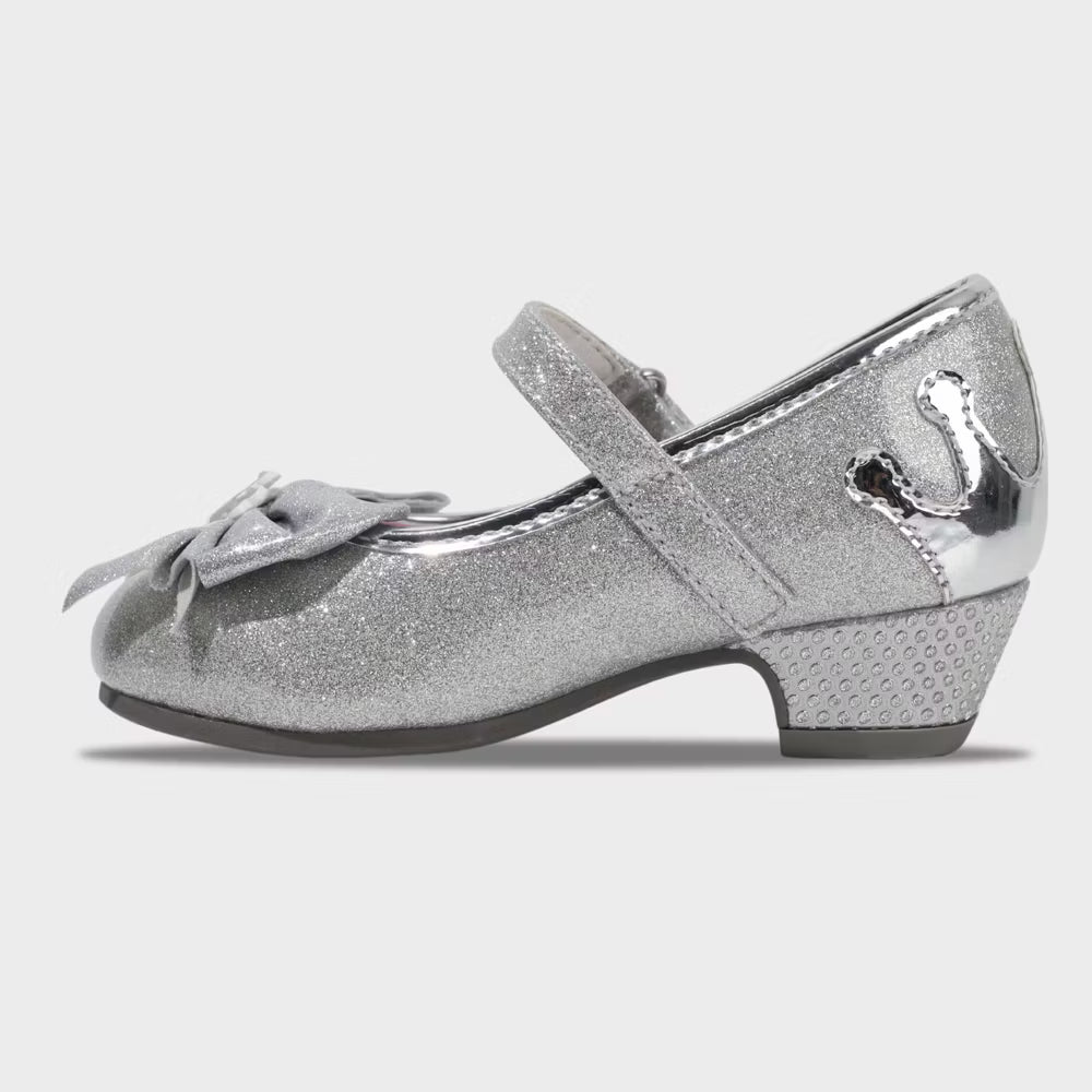 Toddler Girls' Disney Mary Jane Heels - Adjustable Strap, Block Heel, Textured