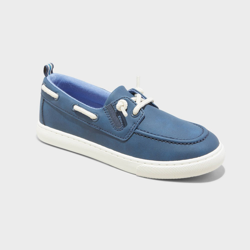 Reece Boat Shoes - boy Cat & Jack Navy Blue 1
