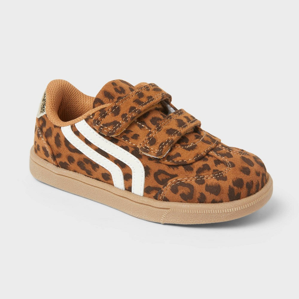 Cat & Jack Toddler Dakota Retro Court Sneakers Brown 12T  - Girl