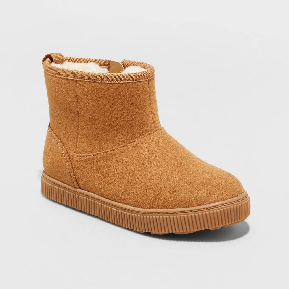 Cat & Jack Toddler Girls' Arlo Zipper Boots - Cognac 6T