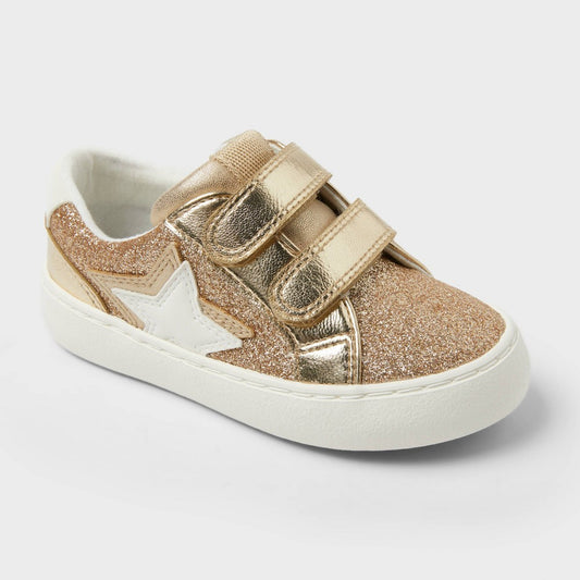 Cat & Jack Toddler girl Sneakers Gold 7T