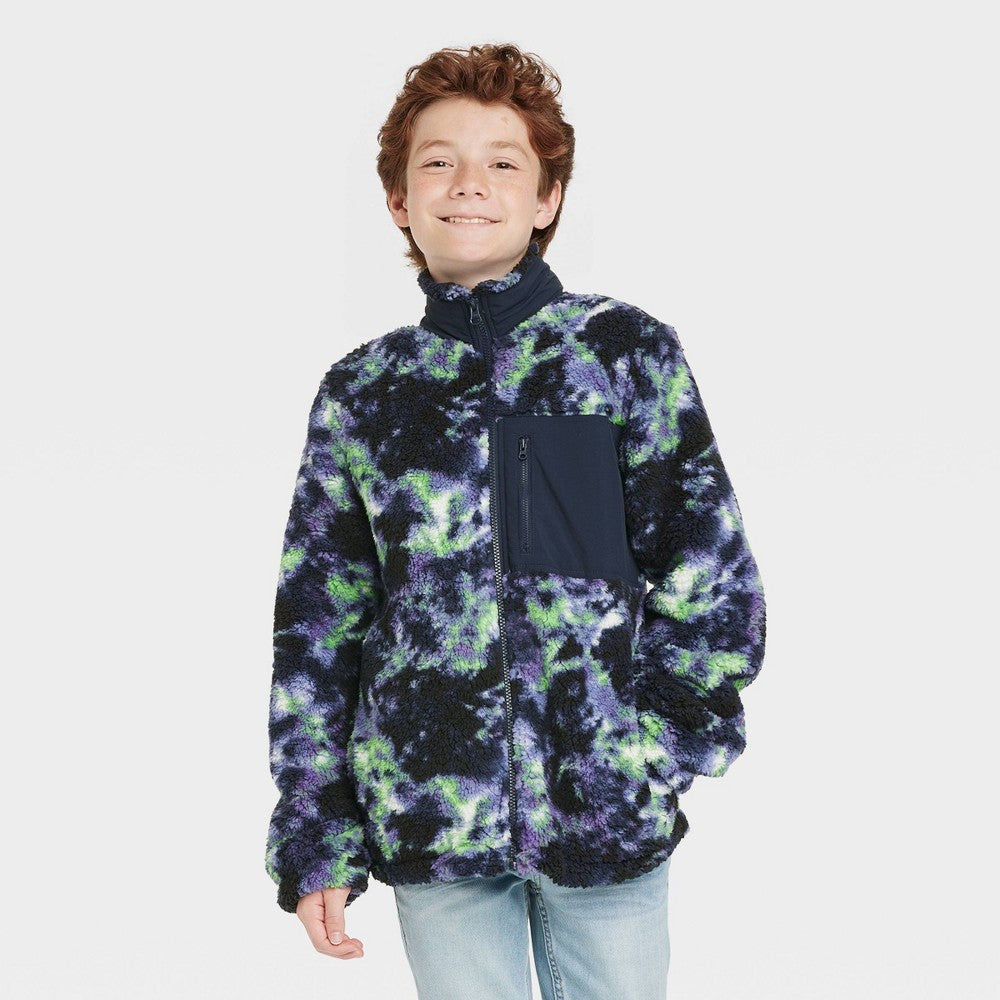 Art Class Boys' Navy Blue Zip-Up Fleece Jacket XXL