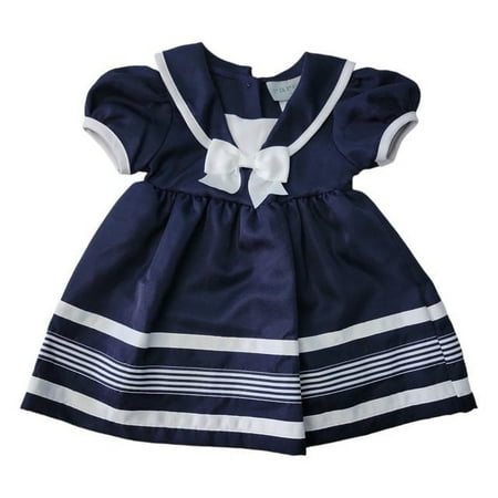 Toddler Occasion Lightweight Dress Navy, Size 4T