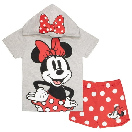 Minnie Mouse Girls Clothing Set, Hoodie & Shorts, Size 7-8 M