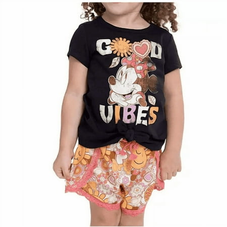 Disney Minnie Mouse Toddler Girls 2-Piece Short Set 4T