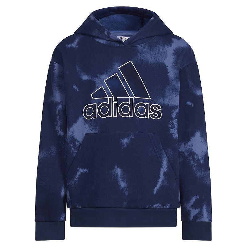 Boys  Adidas Fluidity Pullover Hoodie - Navy boys M