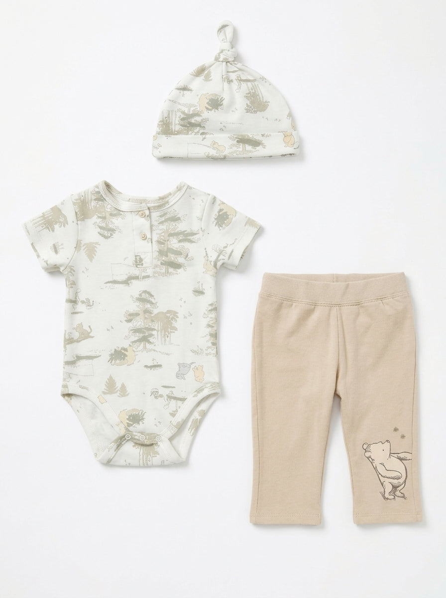 Disney Winnie the Pooh Baby boy 3-Piece Outfit Set 3-6M