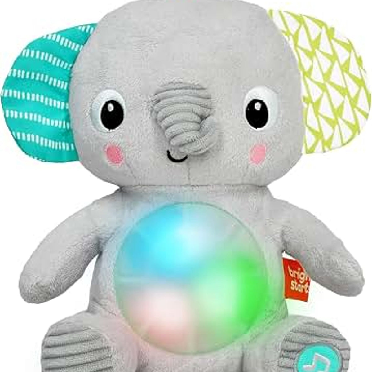 Bright Starts Hug-a-Bye Baby Boy Elephant Stuffed Animal & Soft Toy Soother OS