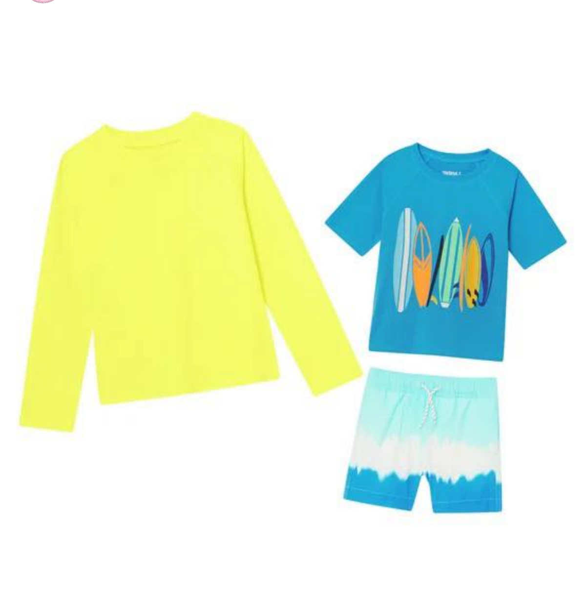 Lands End 3pack  Surf Rash Swim Guard Set boy 5