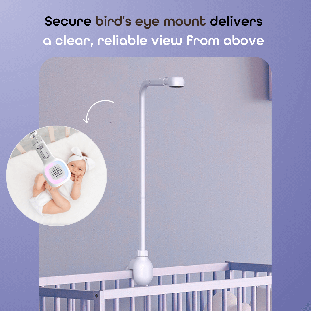 SkyVision AI Pro with Adjustable Crib Mount