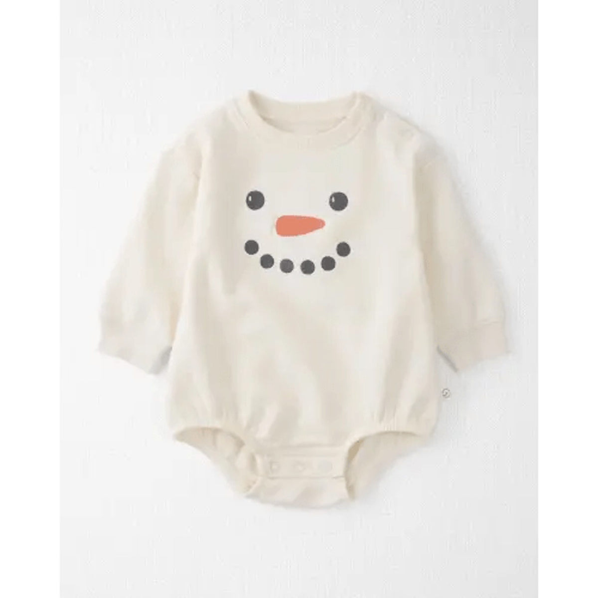 Little Planet Organic Snowman Bubble Romper - Newborn boys