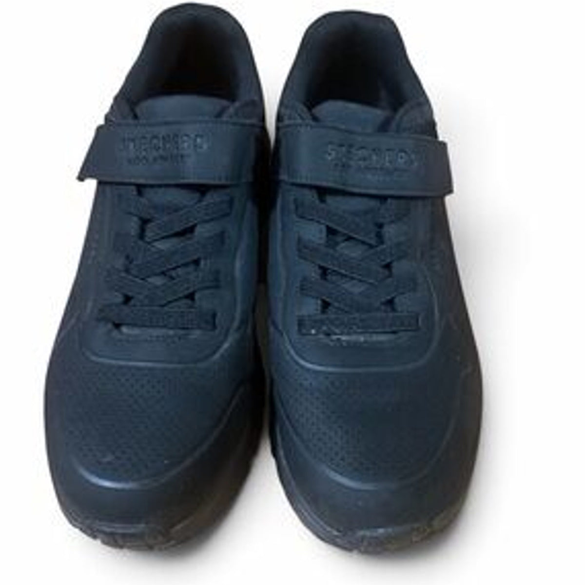S Sport By Skechers Boys' Theirry Hook And Loop Sneakers Black/Blue 13