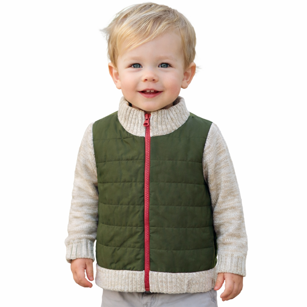 Cat & Jack Toddler Green Quilted Vest 3T