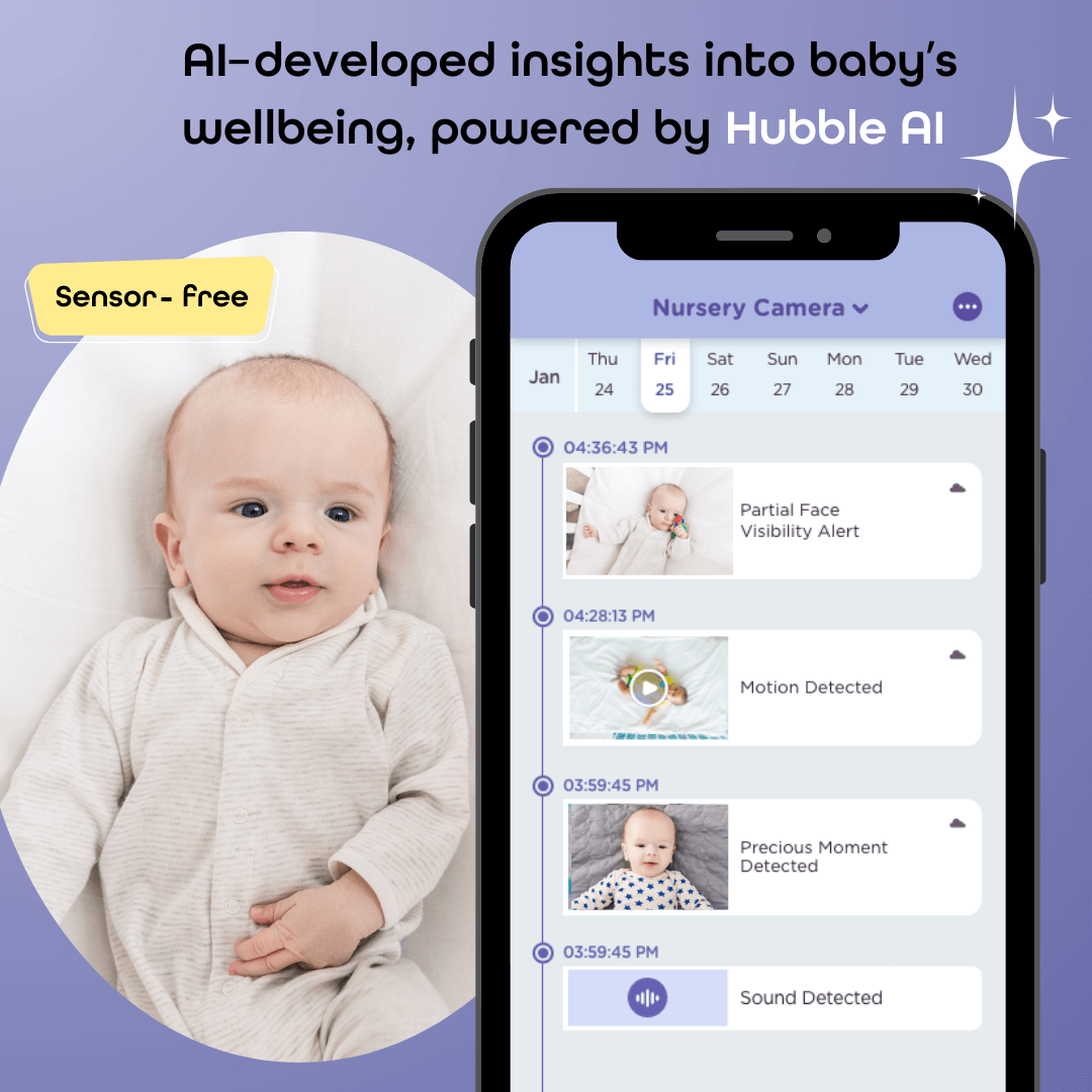 SkyVision AI Pro Twin with Adjustable Crib Mount