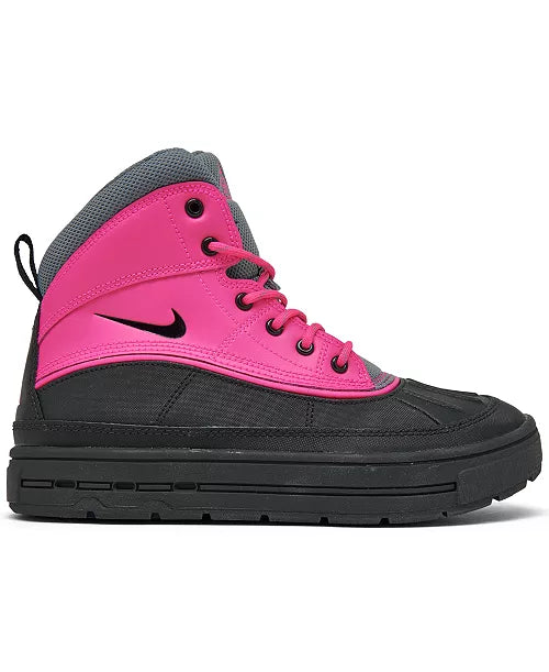 Nike Woodside 2 High GS Size 5.5 Girls Shoes Flesh/Grey/Black