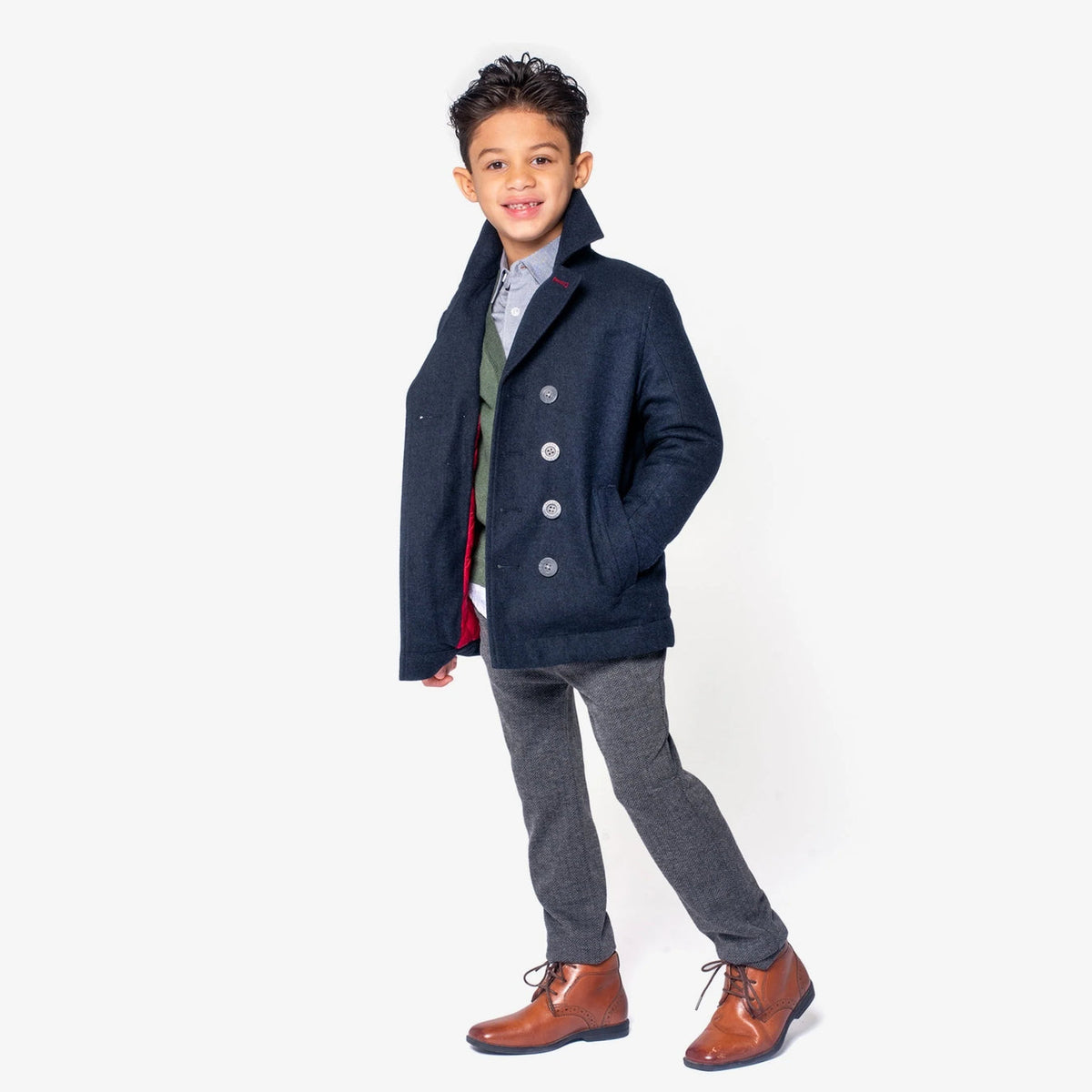 Appaman Pelham Peacoat for Boys Size 16 - Big Kid