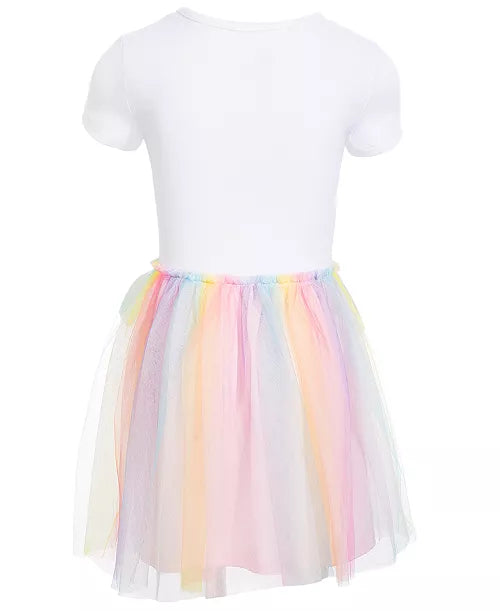 Epic Threads Rainbow Tulle Dress - Bright White