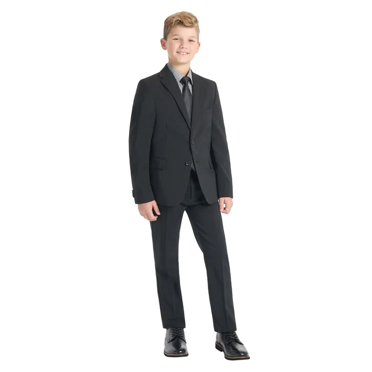 Kenneth Cole Reaction Boys' Slim Fit Suit Navy, Size 12R Set 2pc
