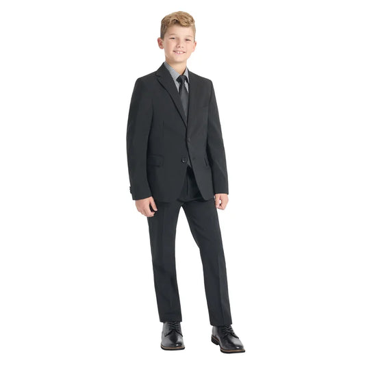 Kenneth Cole Reaction Boys' Slim Fit Suit Navy, Size 12R Set 2pc