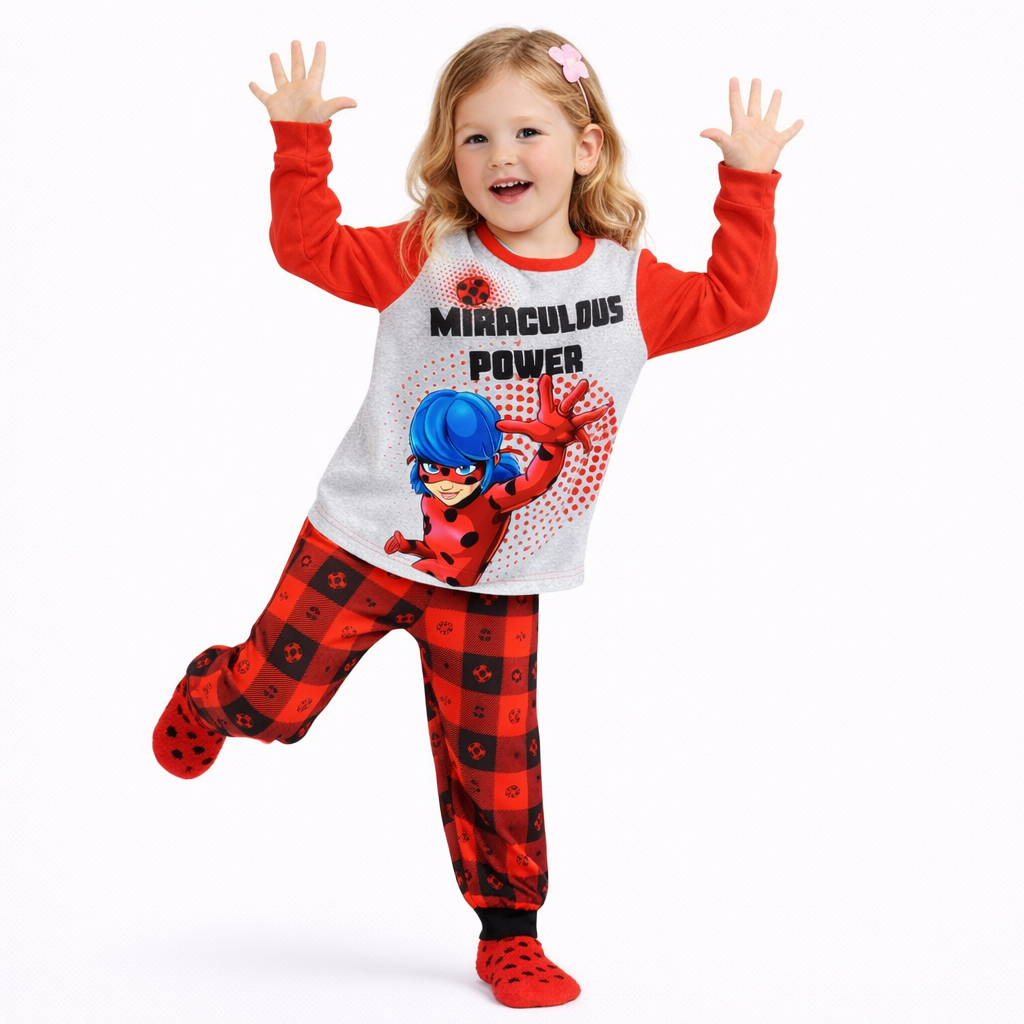 Girls 2pc. Miraculous Joggers Pajama Set with Socks