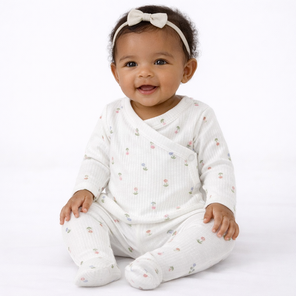 Carter's  Baby Girls' 2pc Ivory Floral Cardigan Set -