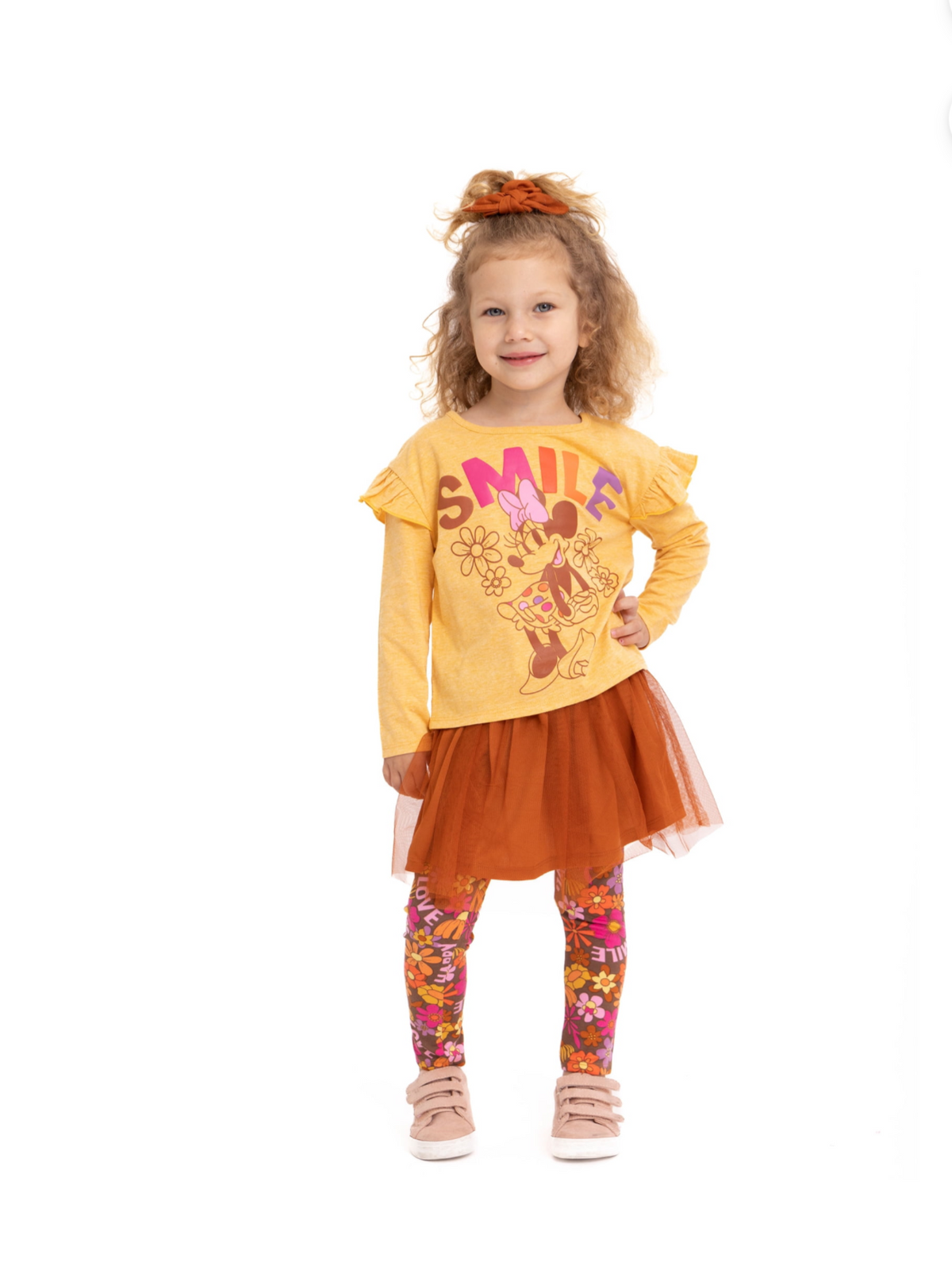 Disney 4pc Smile Minnie Mouse Outfit Set girl 3T
