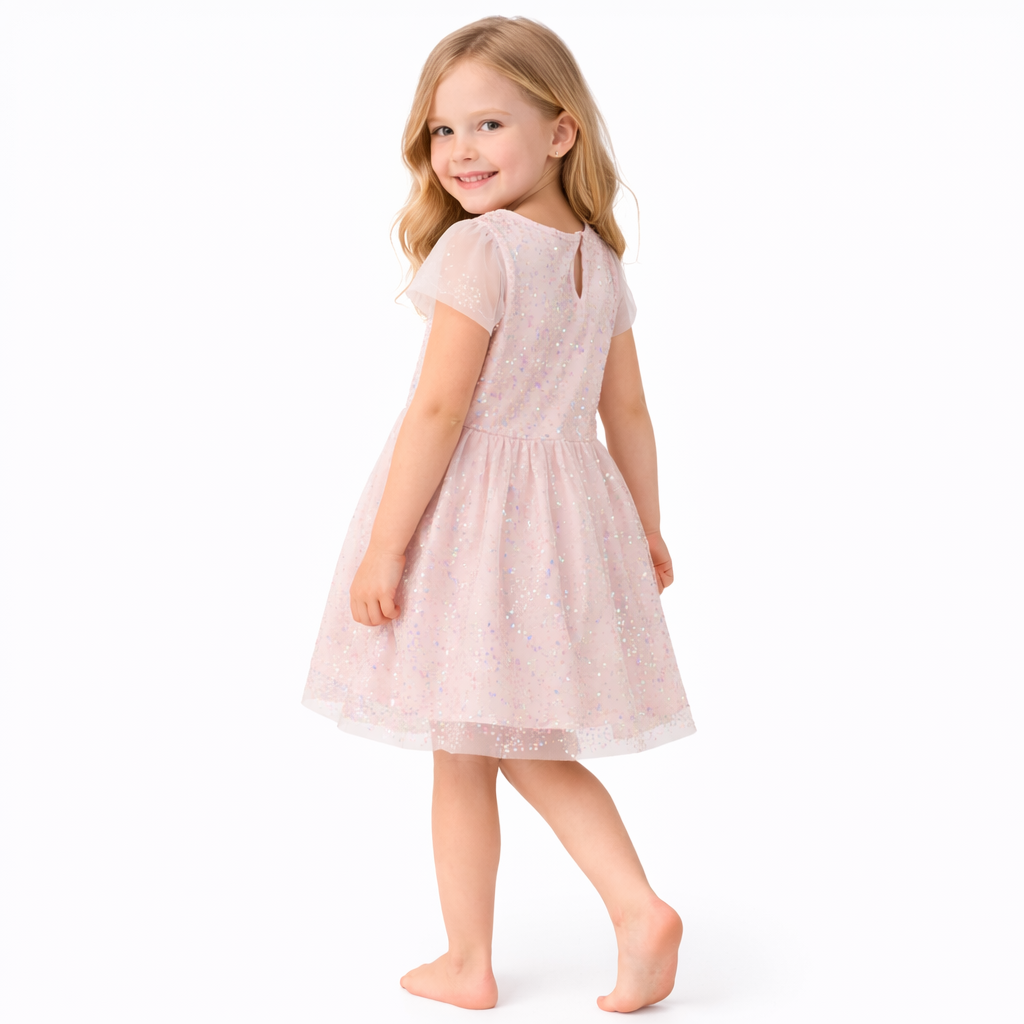 Cat & Jack Sparkly Pink Tulle Dress for Girls