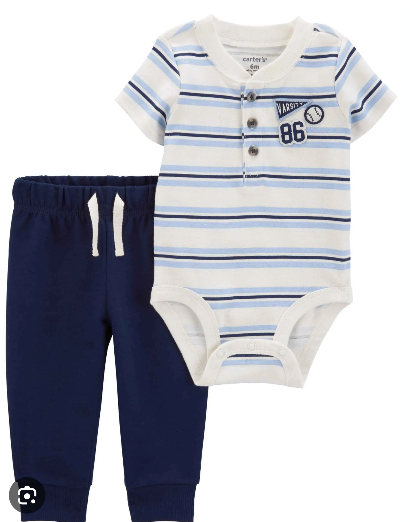 Carter's Striped Baby Bodysuit and Pants Set