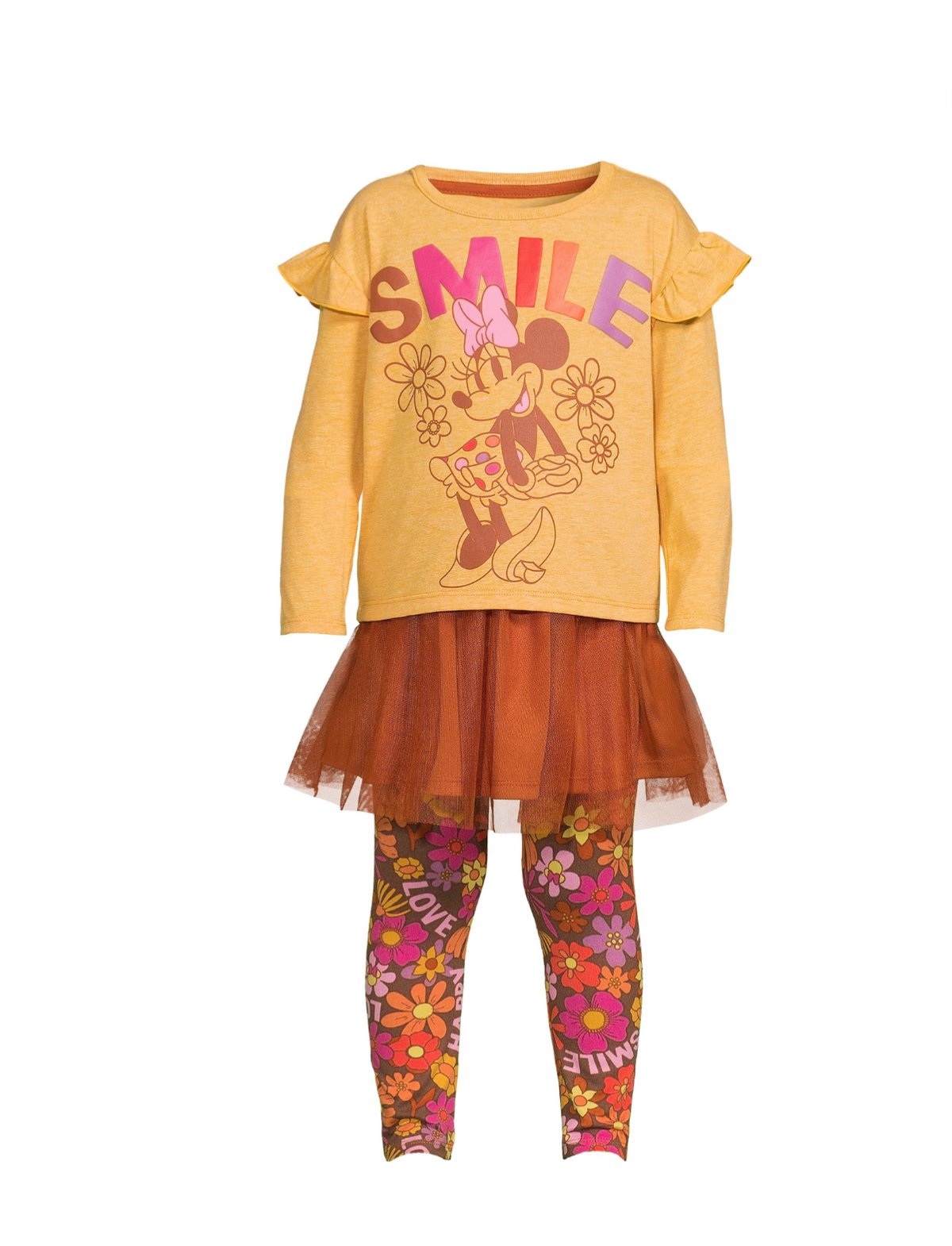 Disney 4pc Smile Minnie Mouse Outfit Set girl 3T