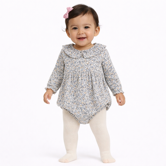 Carter's Just One You Baby Girls' 2pc Floral Romper with Tights - Blue