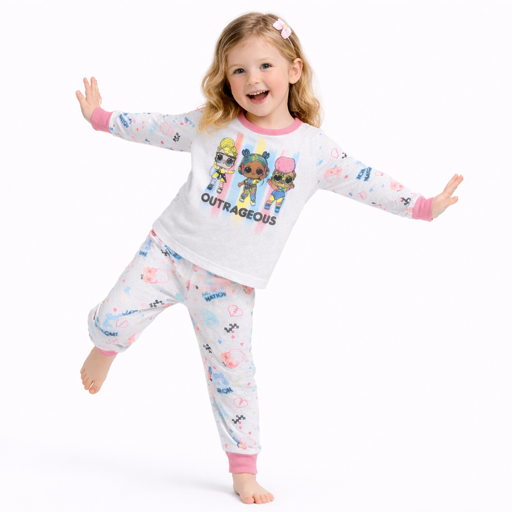 L.O.L. Surprise! Outrageous Pajama Set - Gray and Pink