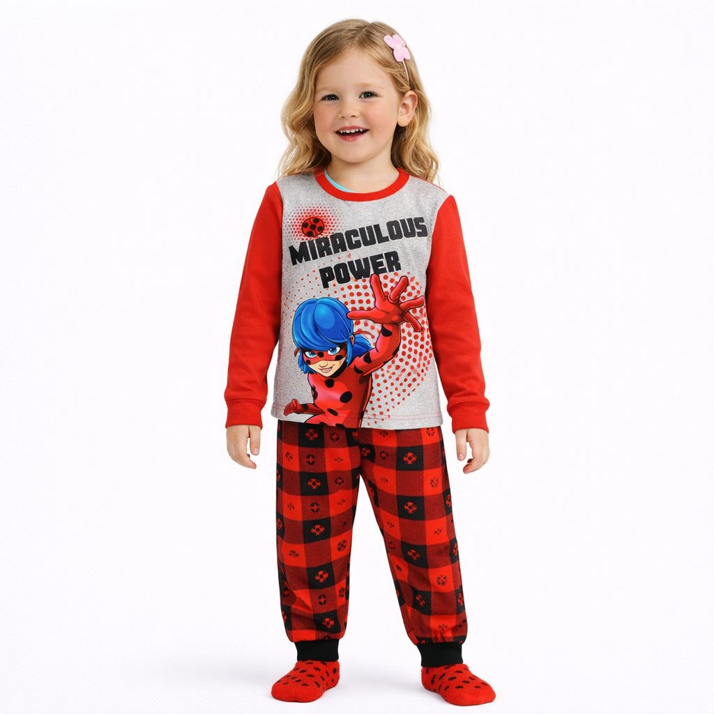 Girls 2pc. Miraculous Joggers Pajama Set with Socks