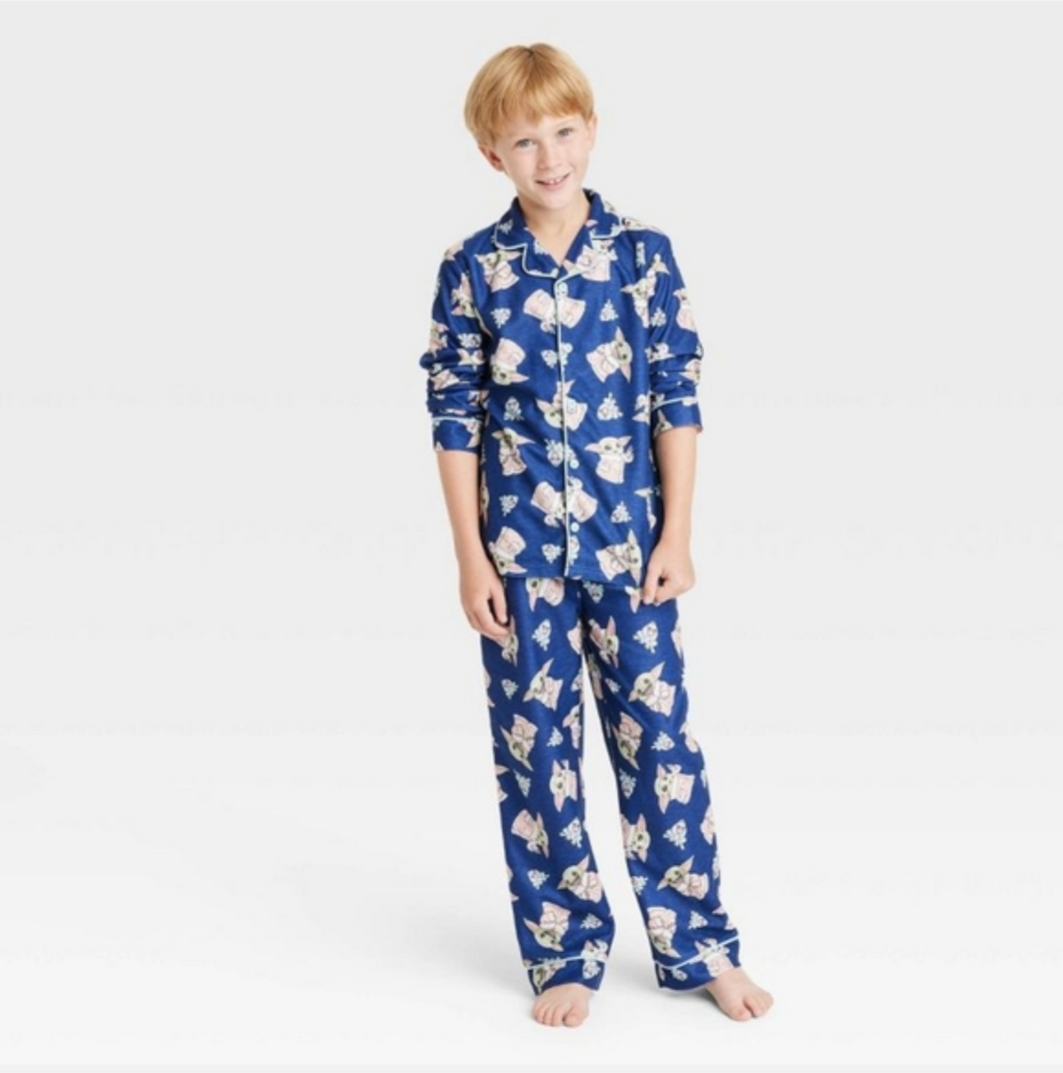 Star Wars Mandalorian boys  Pajama Set Blue XS