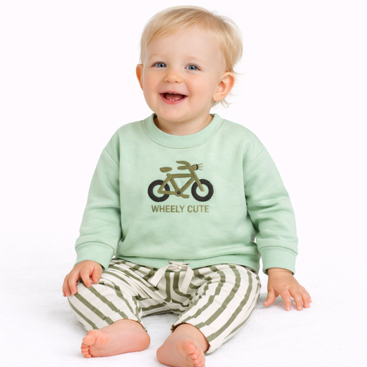 Baby Boys' 2pc  French Terry Top & Bottom Set - Cat & Jack Light Green