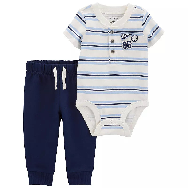 Carter's Striped Baby Bodysuit and Pants Set