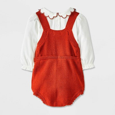 Baby Girls' Romper Sweater Cat & Jack Set