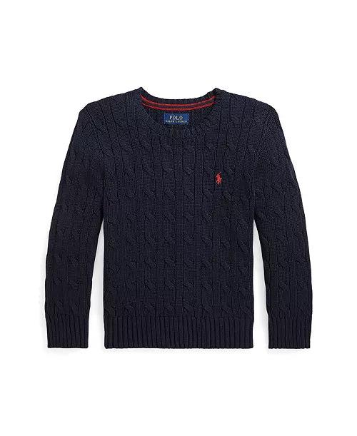 Polo Ralph Lauren Kids' Navy Cable-Knit Sweater