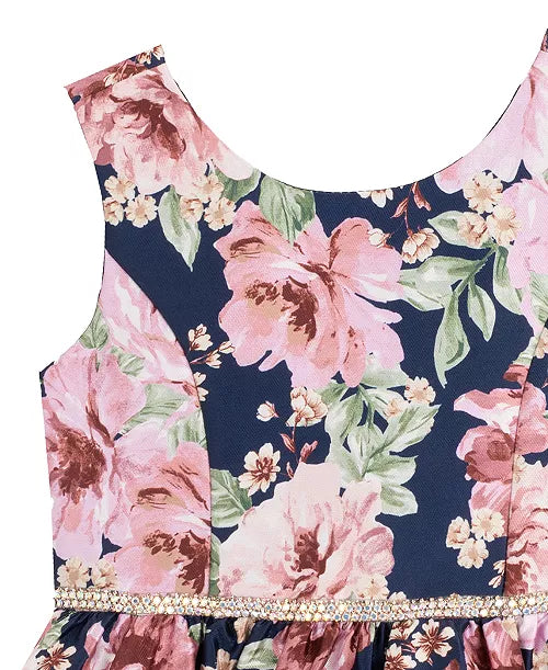 Rare editions Girls' Floral Party Dress 3T