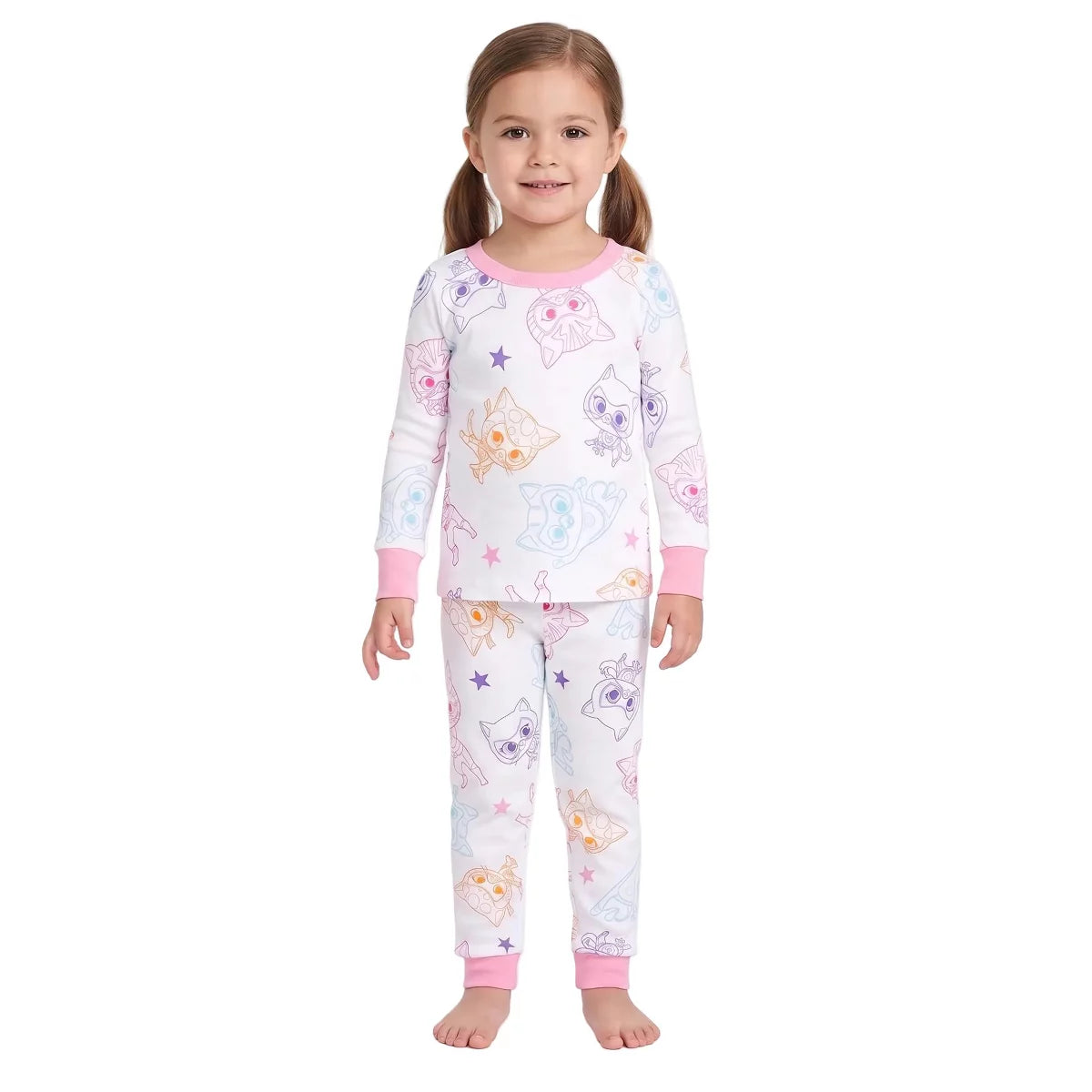 Kitty Squad Girls' Pajama Set girl 
3T