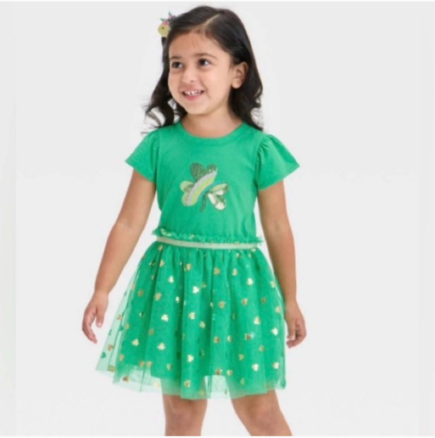 Toddler Girls' Shamrock Tulle Dress cat & Jack