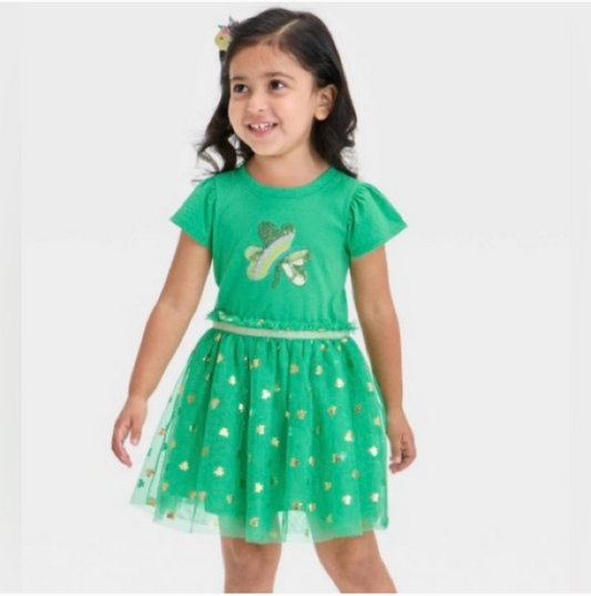Toddler Girls' Shamrock Tulle Dress cat & Jack