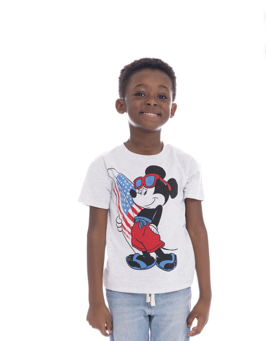 Mickey Mouse Toddler Boys Graphic Crewneck Tee with Short Sleeves