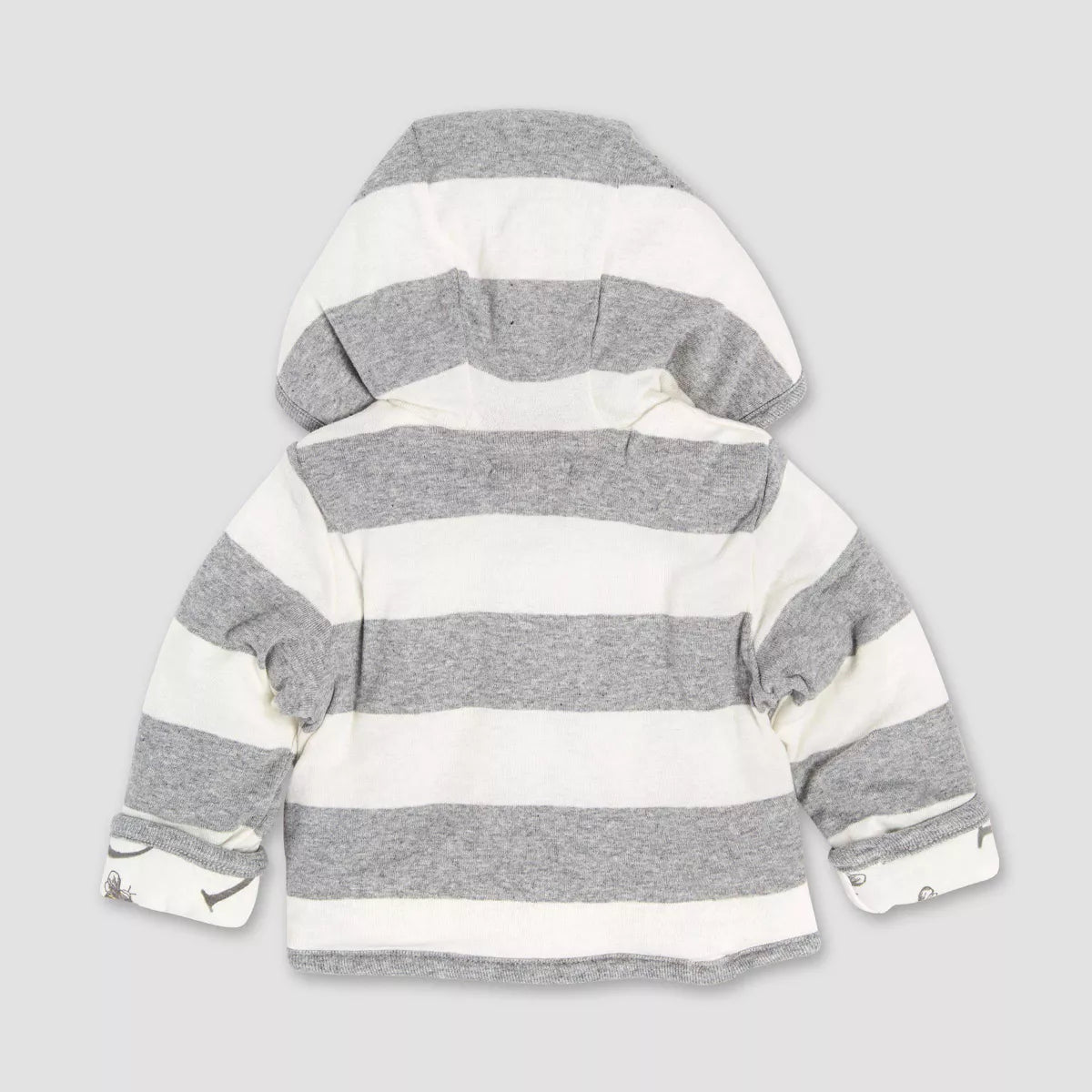 Burt's Bees Baby Bee Reversible Organic Cotton Puffer Jacket - Gray