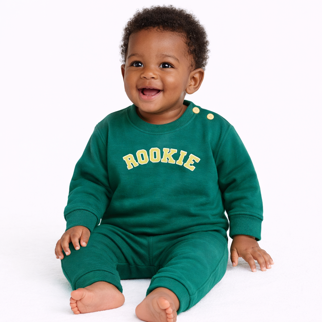 Baby Graphic Fleece Sweatshirt & Jogger Pants - Cat & Jack™ Dark Green