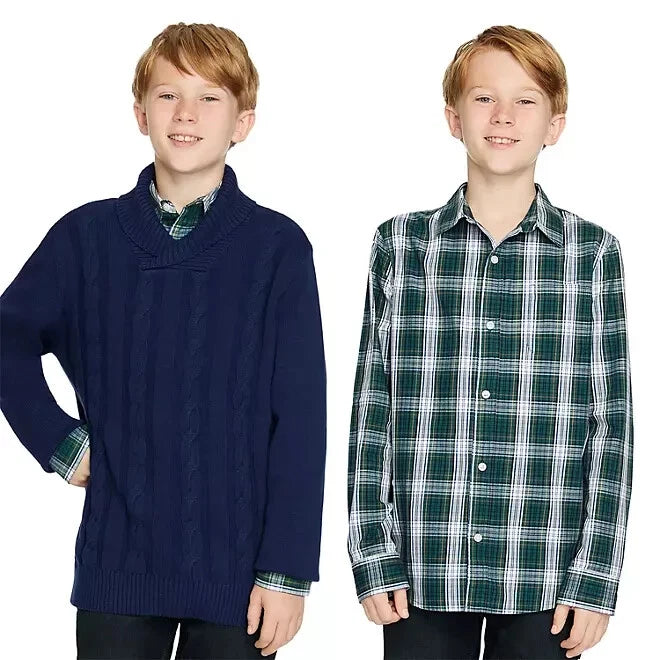 Gap Boys Sweater Shirt Set 2Pc